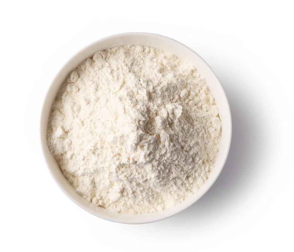 Photo showing a bowl of flour