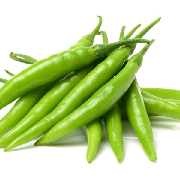 Photo showing green chilli pepper