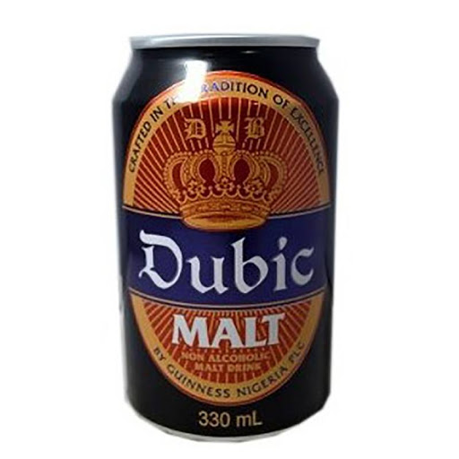 Photo showing can of dubic malt