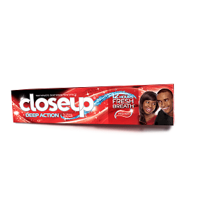 Photo showing close up toothpaste
