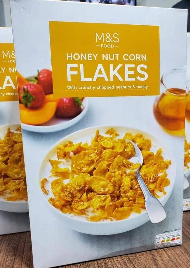 M&S Honey nut corn flakes