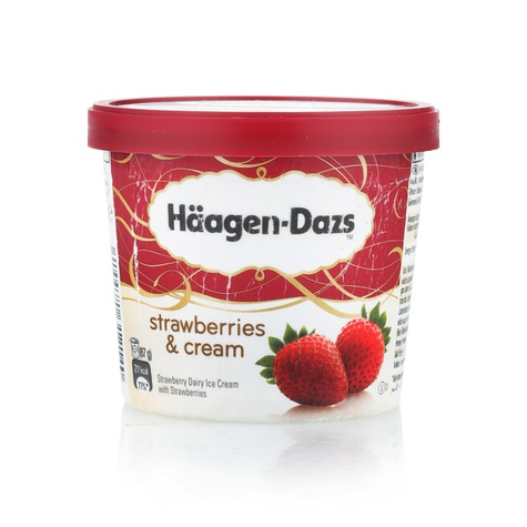 Haagen-Dazs Ice Cream Strawberries & Cream 100 ml