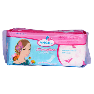 Angel 30 Pantyliners with Anion Chips