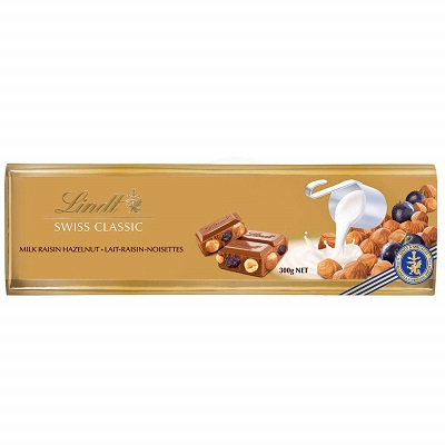 Lindt Swiss Premium Milk Chocolate & Hazelnut 300 g