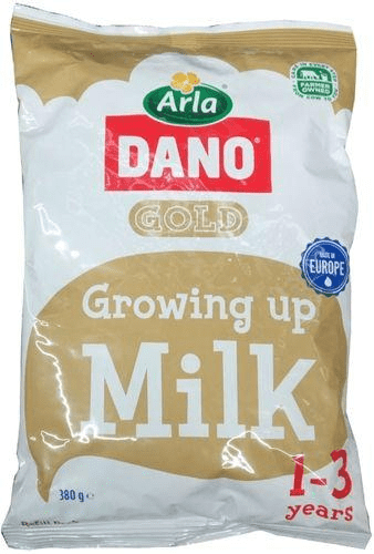 Dano Gold Growing Up Milk Powder Sachet 1-3 Years 380 g