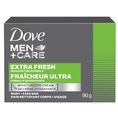 Dove Men+care Extra Fresh Body & Face Bar Soap 90g