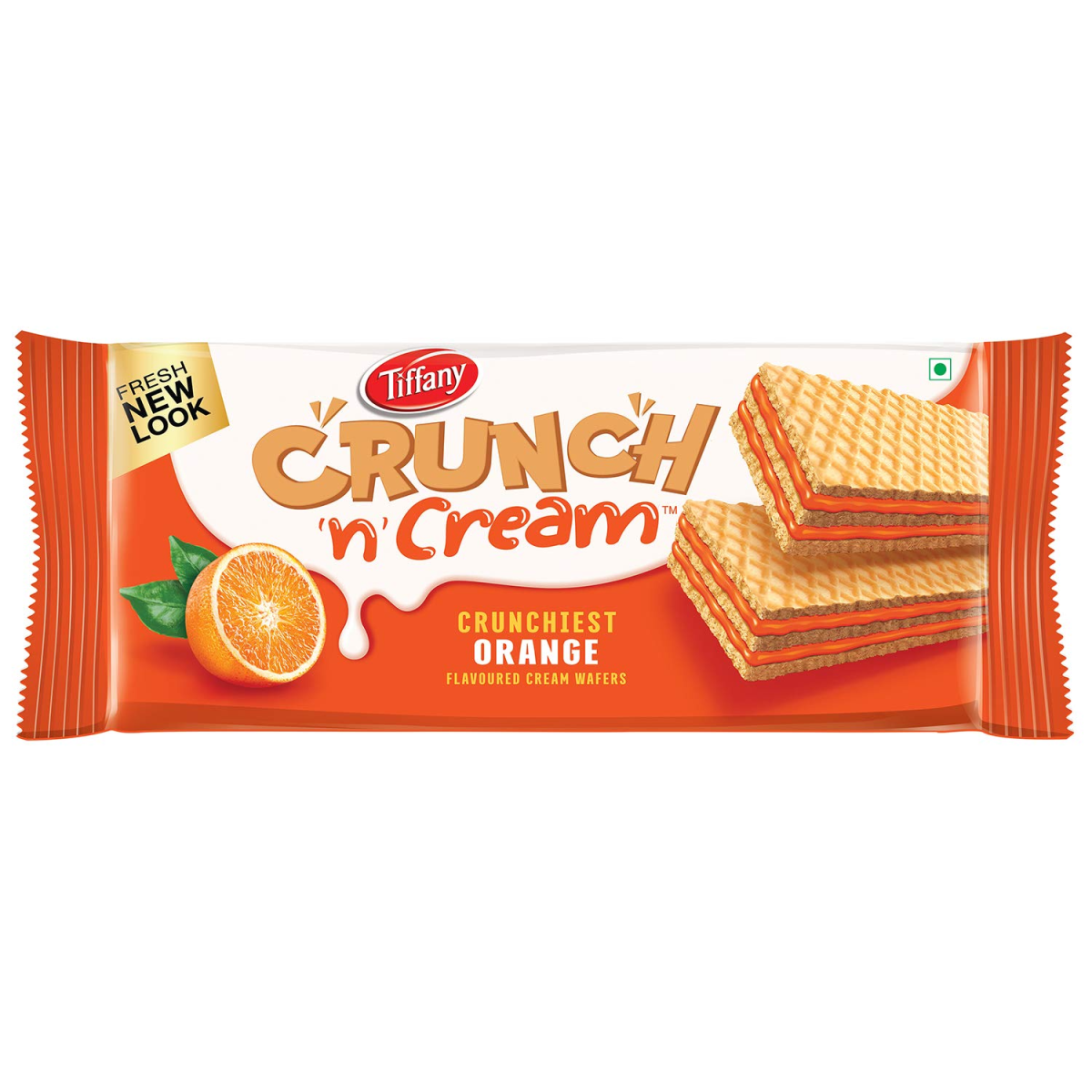 TIFFANY ‘N’ CREAM WAFERS (Orange) – 153g