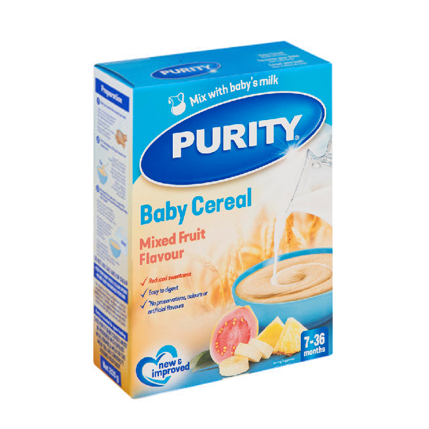 PURITY BABY CEREAL (Mixed Fruit Flavour) – 200g