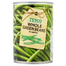 Tesco Whole Green Beans in Water 400g