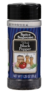 Spice Supreme Whole Black Pepper 35 g