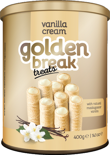 GOLDEN BREAK TREATS (Vanilla cream) – 400g