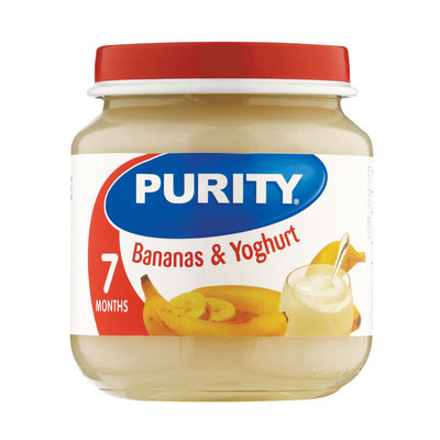 Purity banana & yoghurt 125ml