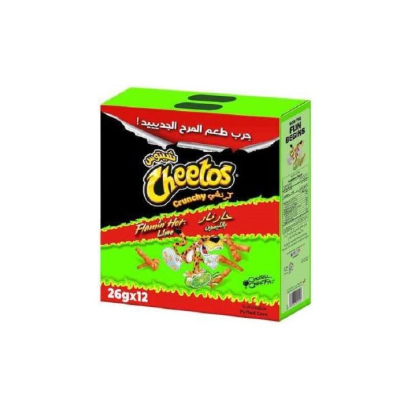 Cheetos Crunchy Lime Chips 12 x 26G