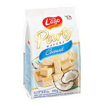 Lago party wafers coconut 250g